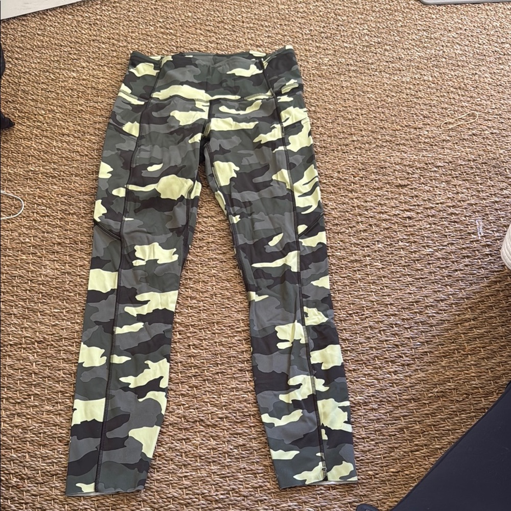 Lululemon Camouflage Patterned Leggings